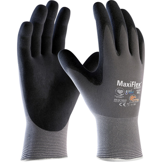 Protective Industrial Products ATG MaxiFlex® Ultimate™ AD-APT™ Coated Gloves, Medium, Foam Nitrile Coating, 15 Gauge, Nylon/Spandex Shell