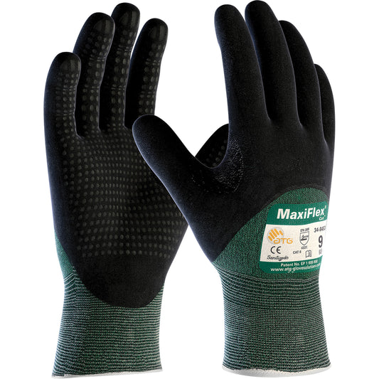 Protective Industrial Products ATG MaxiFlex® Cut™ Cut Resistant Gloves, Size X-Large, 15 Gauge, Foam Nitrile Coated, HPPE Shell, ASTM ANSI Level A2/EN 388 Level 3/EN 388 Level B