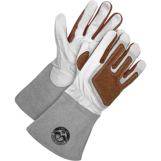 Bob Dale Gloves Gander Brand TIG Welder's Gloves with Heat Patch, Grain Goatskin, Size X-Large