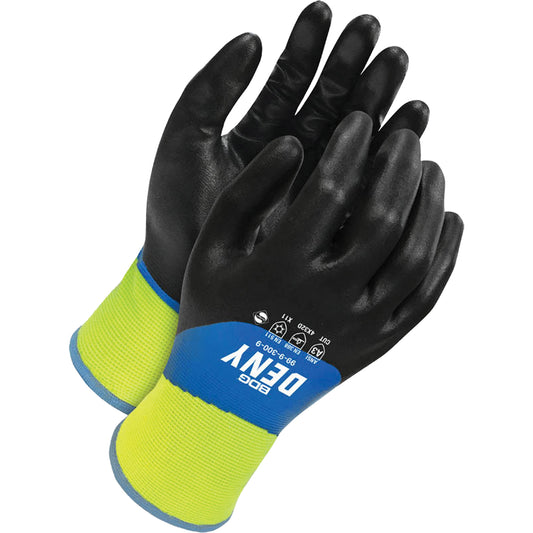 Bob Dale Gloves Deny™ Cut Resistant Gloves, Size 10, 15 Gauge, Foam Nitrile Coated, Nylon Shell, ASTM ANSI Level A3/EN 388 Level D