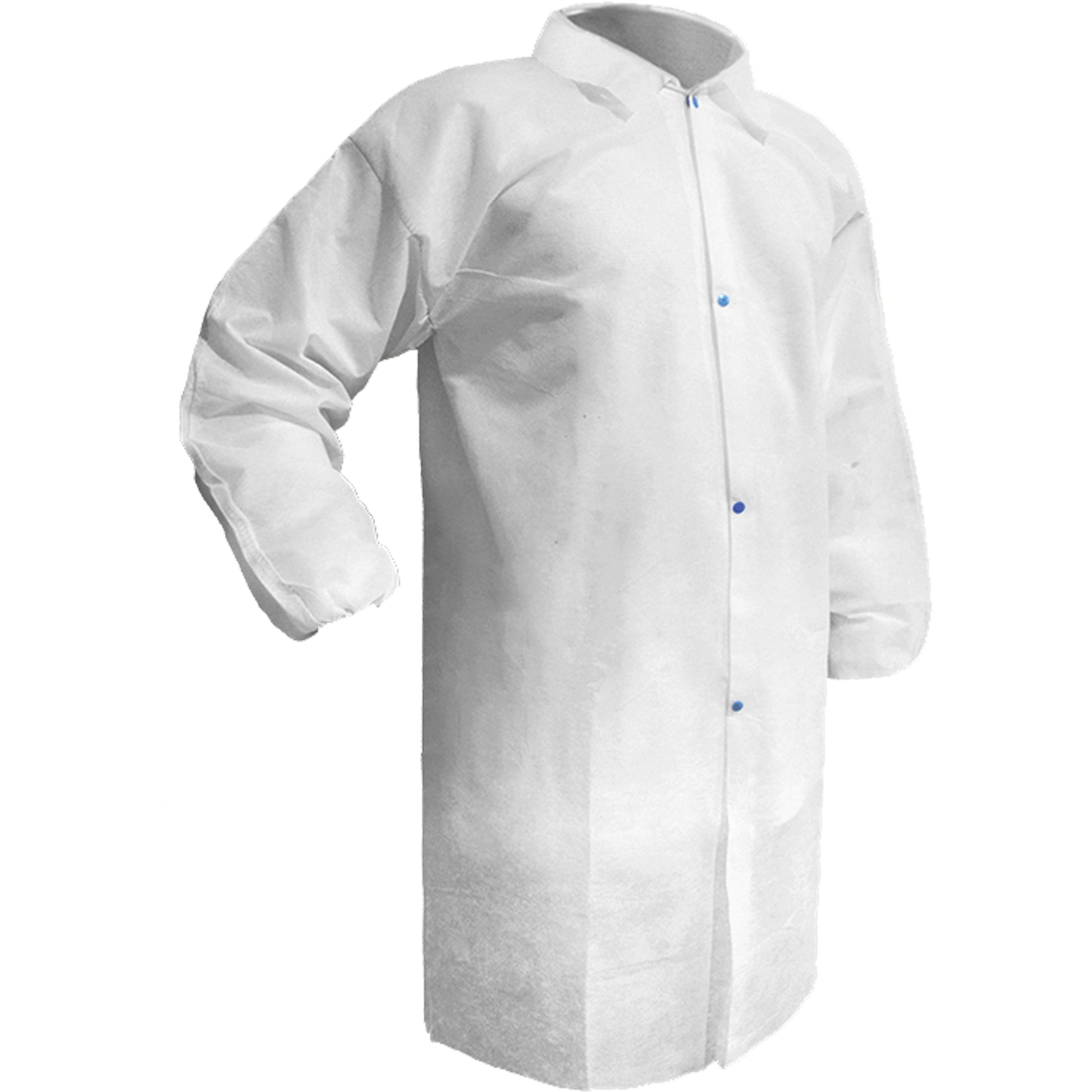 Ronco Care™ Lab Coat, Polypropylene, White, 3X-Large
