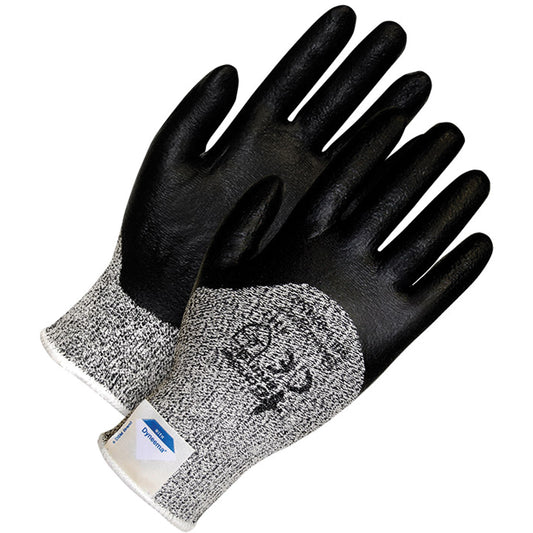 Bob Dale Gloves Cut-X® Cut Resistant Gloves, Size 11/2X-Small, Foam Nitrile Coated, Dyneema® Shell, EN 388 Level 3/EN 388 Level B