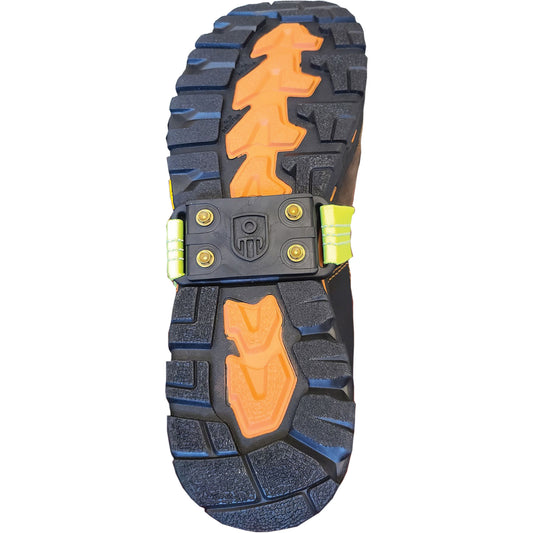 Impacto Midcleat® Traction Device with FR Strap, Brass, Stud Traction, One Size
