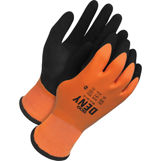 Bob Dale Gloves Deny™ Lined Cut & Liquid Resistant Gloves, Size 10, 15 Gauge, Foam Nitrile/Rubber Latex Coated, Nylon Shell, ASTM ANSI Level A3/EN 388 Level C