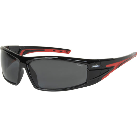 Zenith Safety Products Z3300 Series Safety Glasses, Grey/Smoke Lens, Anti-Scratch/Polarized, ANSI Z87+/Meets/Exceeds CSA Z94.3