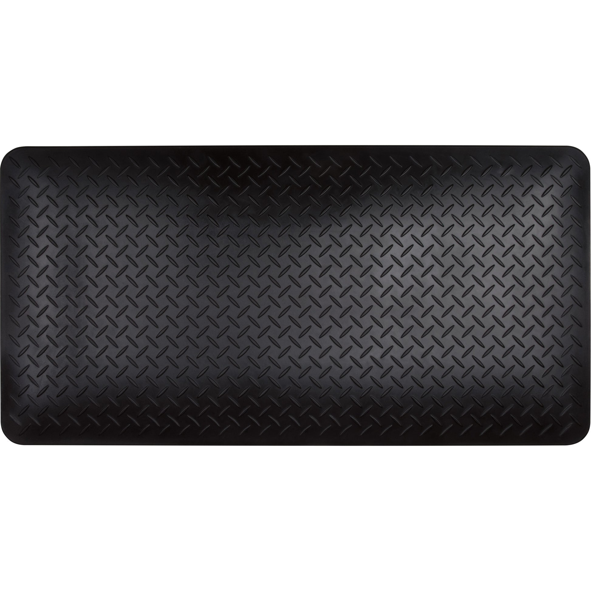 Zenith Safety Products Anti-Fatigue Matting, Diamond, 1-2/3' x 3-1/4' x 3/4", Black, Polyurethane