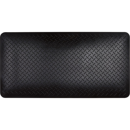 Zenith Safety Products Anti-Fatigue Matting, Diamond, 1-2/3' x 3-1/4' x 3/4", Black, Polyurethane