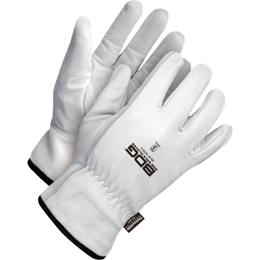 Bob Dale Gloves Classic Puncture Resistant Driver Gloves, X-Small, Grain Goatskin Palm, Thinsulate™ Inner Lining