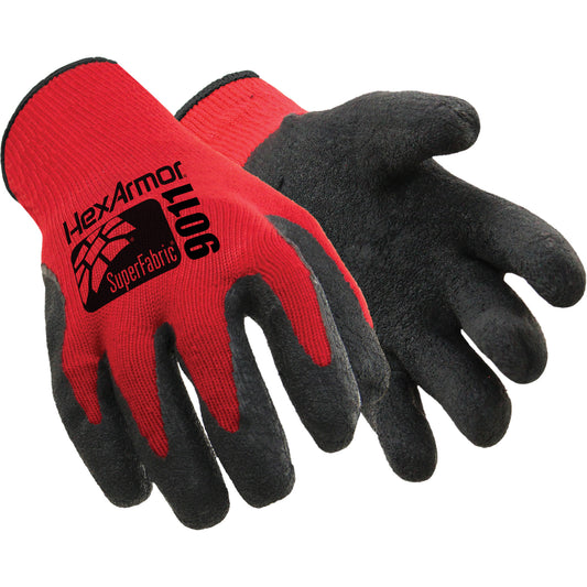 Hexarmor 9000 Series™ Cut Resistant Gloves, Size X-Large/10, Rubber Latex Coated, SuperFabric® Shell, ANSI/ISEA 105 Level 7
