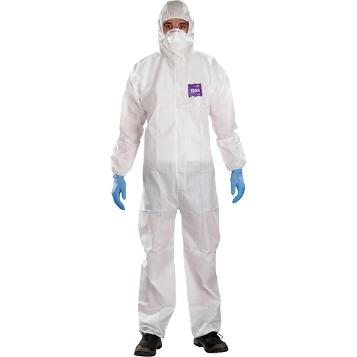 Ansell AlphaTec™ Microchem® 3-Piece Chemical Resistant Coveralls with Hood, 2X-Large, White