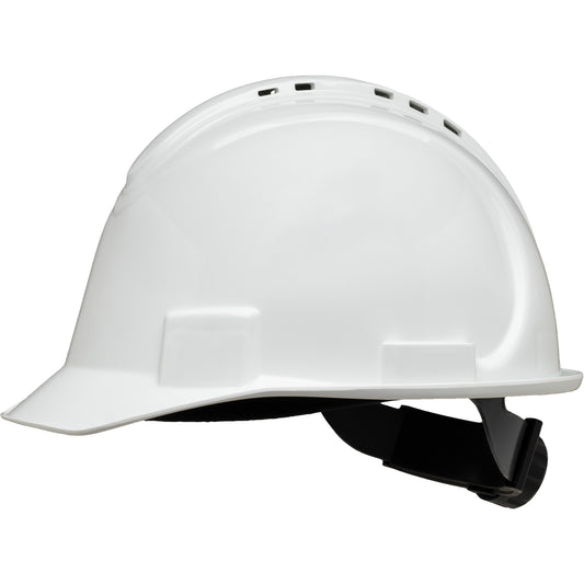 Honeywell North® Short Brim Hardhat, Ratchet Suspension, White