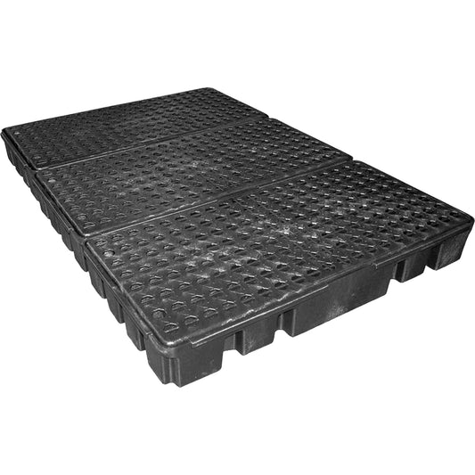 Enpac Black Diamond Low Profile Spill Pallet, 76.5 US gal. Spill Capacity, 72" x 49" x 6.5"