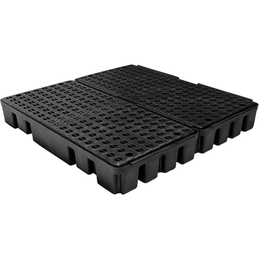Enpac Black Diamond Low Profile Spill Pallet, 51 US gal. Spill Capacity, 49" x 48" x 6.5"