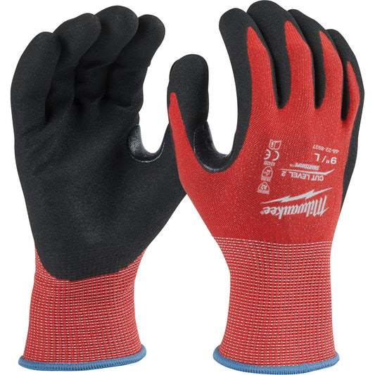 Milwaukee Dipped Cut-Resistant Gloves, Size Small, 15 Gauge, Nitrile Coated, Nylon/Lycra® Shell, ASTM ANSI Level A2