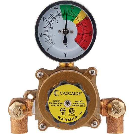 Encon Mixing Valve for Exposed Assembly of Eye/Facewash, 9 gpm