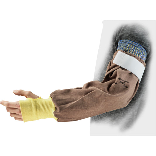 Ansell ActivArmr® 59-406 Welding Sleeve, 22" L, Brown