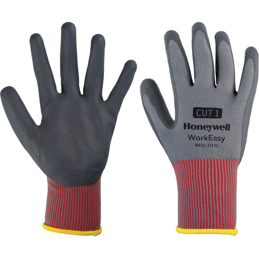 Honeywell WorkEasy Cut Protective Gloves, Size 2X-Large/11, 13 Gauge, Foam Nitrile Coated, Polyester Shell, EN 388 Level 1