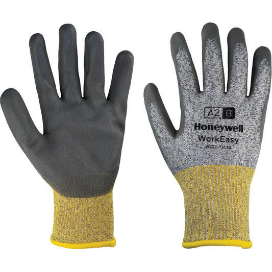 Honeywell WorkEasy Cut Protective Gloves, Size Small/7, 13 Gauge, Foam Nitrile Coated, HPPE/Glass Fibre Shell, ASTM ANSI Level A2/EN 388 Level B