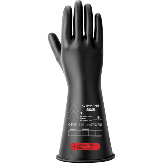 ActivArmr ActivArmr Electrical Insulating Gloves, ASTM Class 0, Size 10, 11" L