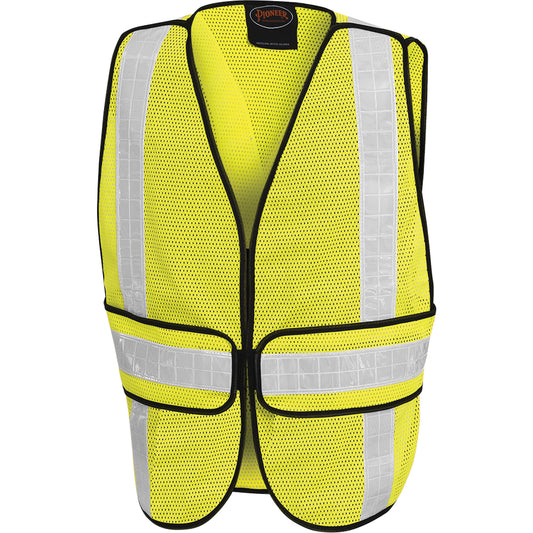 Pioneer 592B All-Purpose Mesh Vest, High Visibility Lime-Yellow, Polyester