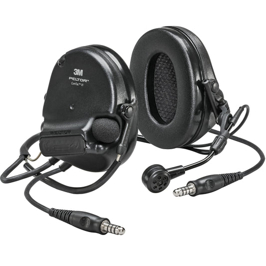 3M Peltor™ ComTac™ VI NIB Dual Lead Headset, Neckband Style, 22 dB