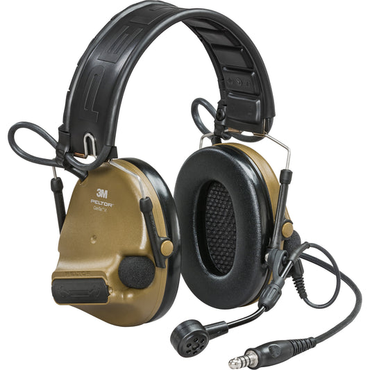 3M Peltor™ ComTac™ VI NIB Single Lead Headset with Arc, Headband Style, 23 dB