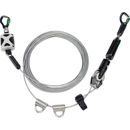MSA Temporary Horizontal Lifeline, Galvanized Cable