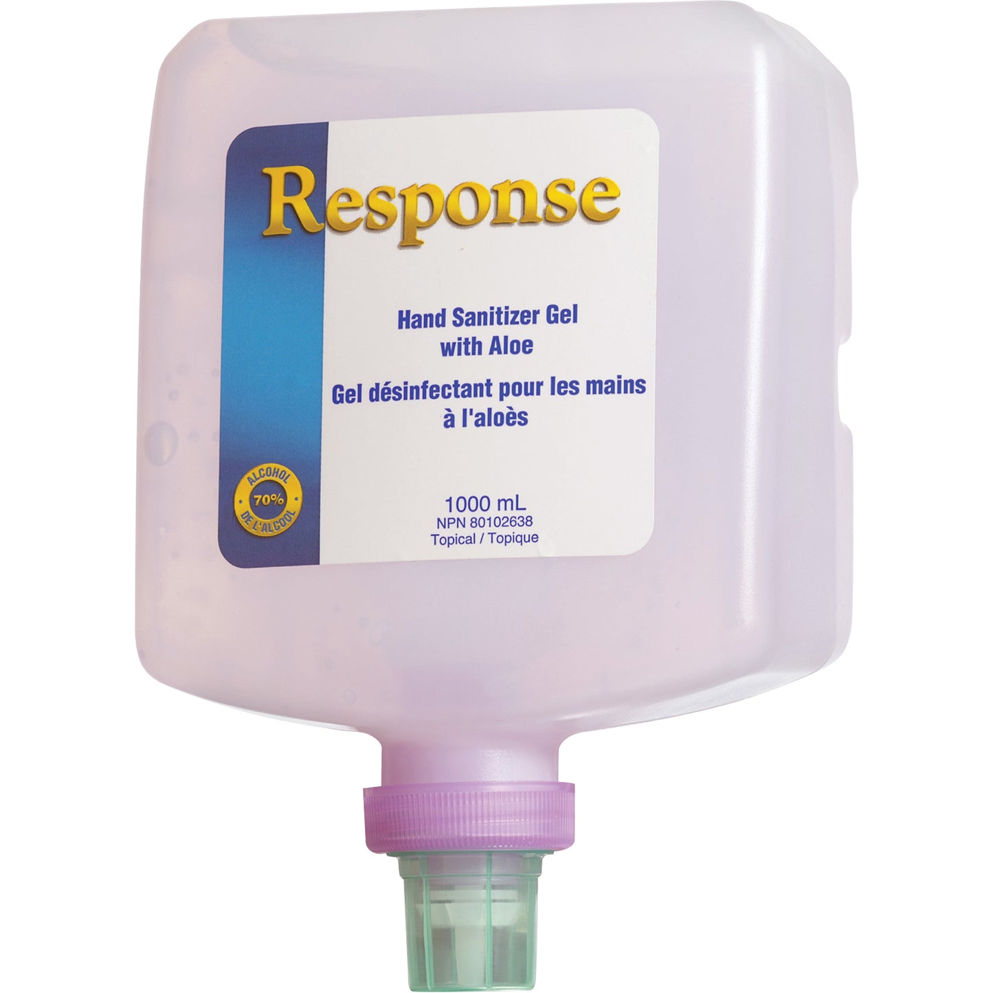Response® Hand Sanitizer Gel with Aloe, 1890 ml, Pump Bottle, 70% Alcohol