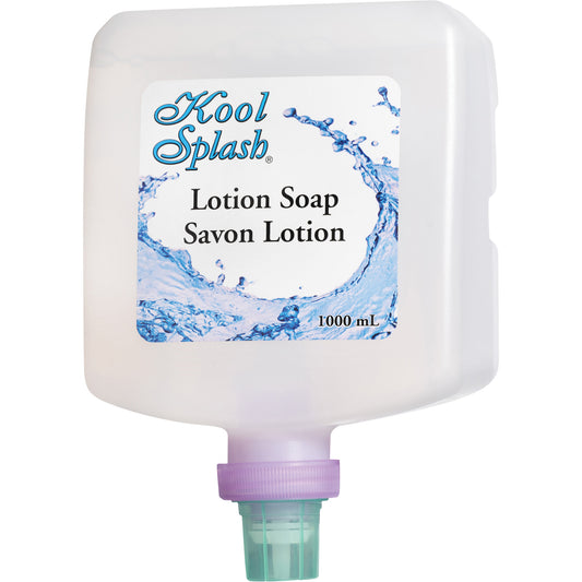 Kool Splash® Clearly Lotion Soap, Cream, 1000 ml, Unscented
