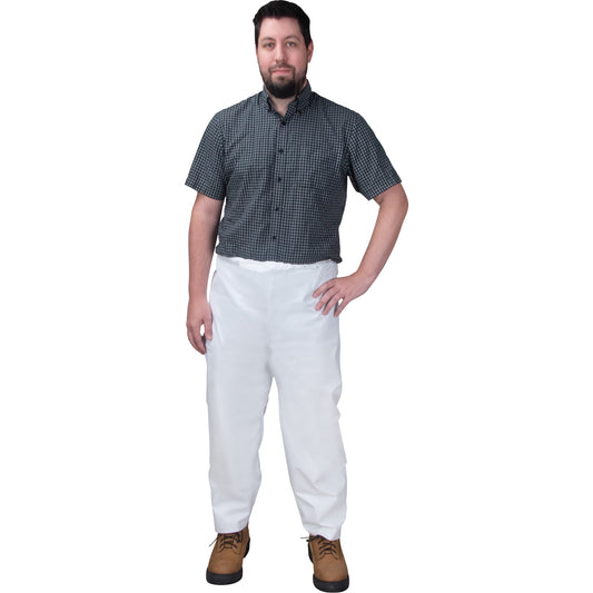 Zenith Safety Products Disposable Pants, Microporous, Small, White