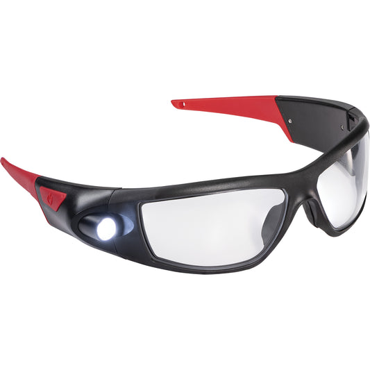 Coast SPG400 Rechargeable Inspection Beam Safety Glasses, Clear Lens, ANSI Z87+