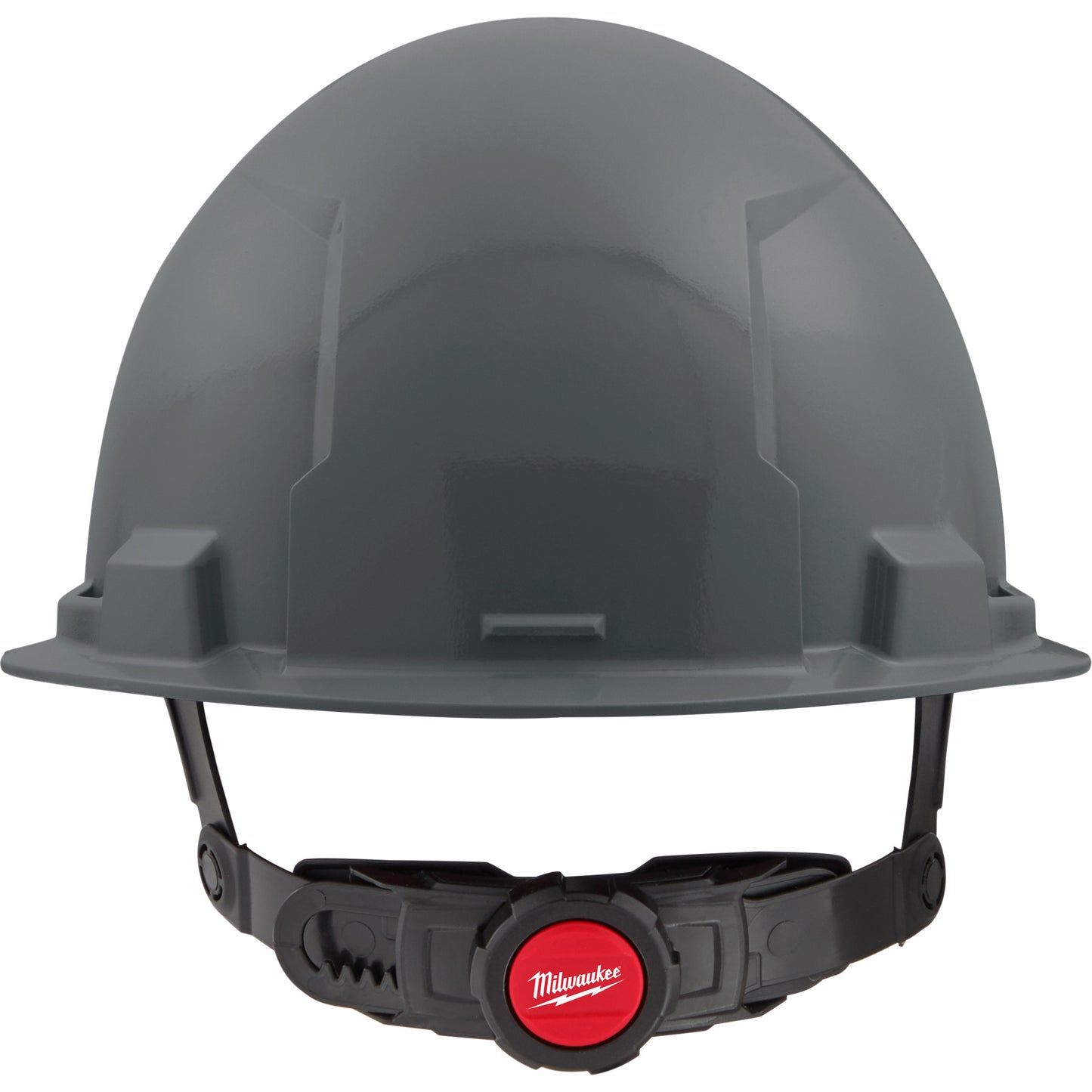 Milwaukee Front Brim Hardhat with 6-Point Suspension System, Ratchet Suspension, Grey