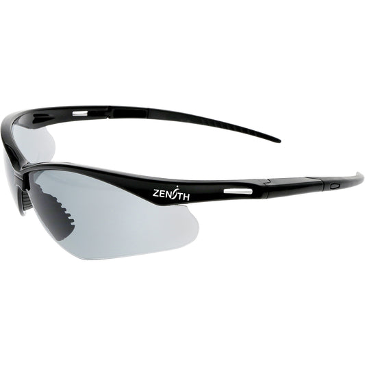 Zenith Safety Products Z3500 Safety Glasses, Grey/Smoke Mirror Lens, Anti-Scratch, ANSI Z87+/Meets/Exceeds CSA Z94.3