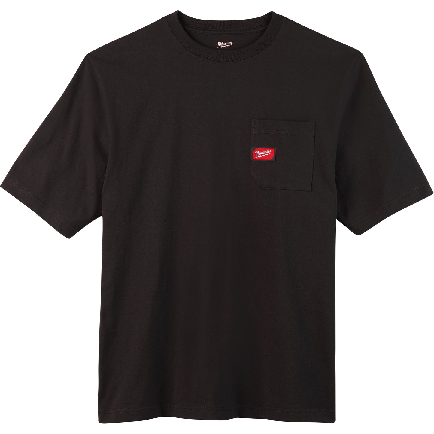Milwaukee Heavy-Duty Pocket T-Shirt, Men's, 3X-Large, Black