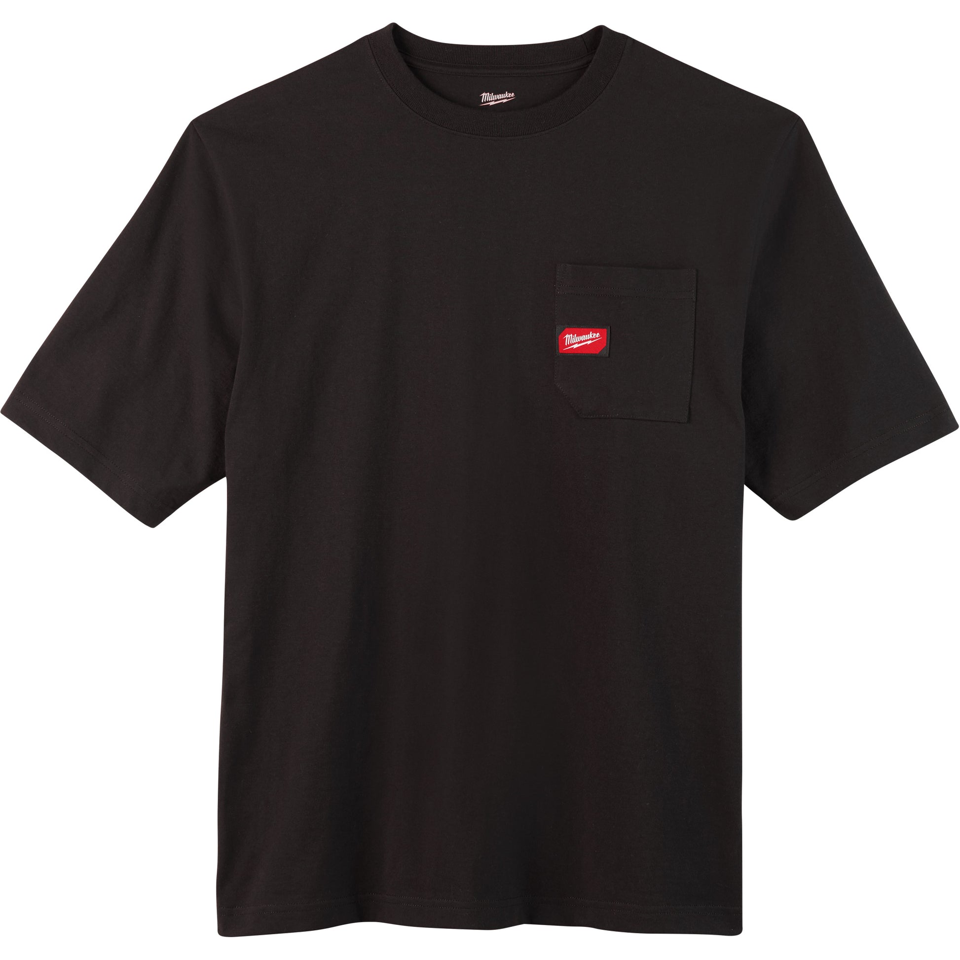 Milwaukee Heavy-Duty Pocket T-Shirt, Men's, 3X-Large, Black