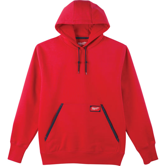 Milwaukee Heavy-Duty Pullover Hoodie, Men's, Small, Red