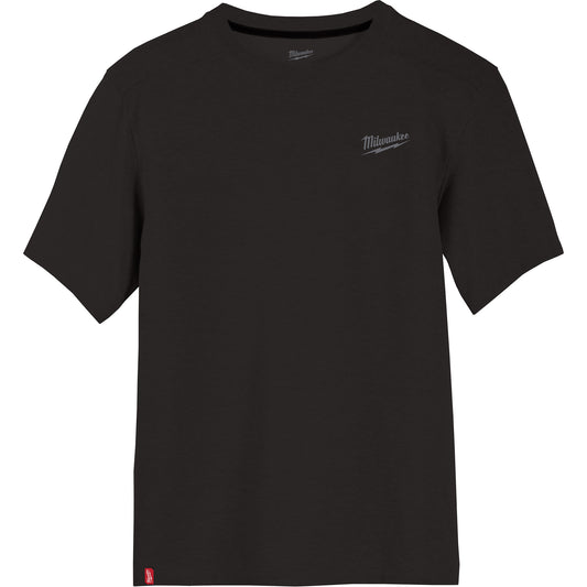 Milwaukee Hybrid Work Tee Shirt, Men's, X-Large, Black