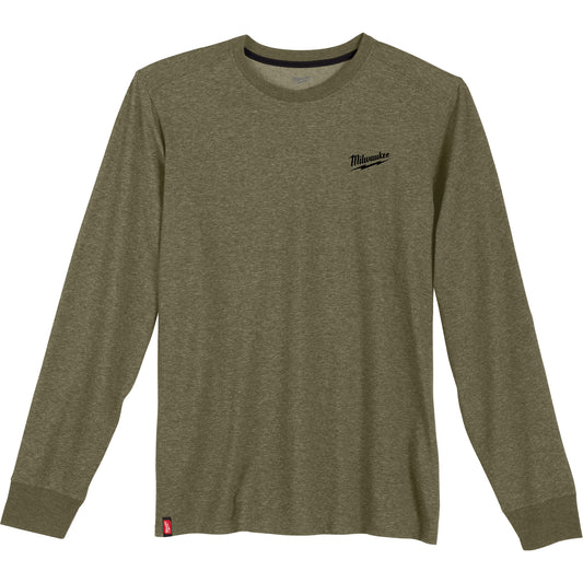 Milwaukee Hybrid Work Tee Shirt, Men's, Small, Green