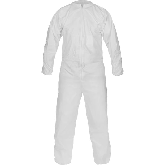 Lakeland CleanMax® Clean Manufactured Non-Sterile Coverall, 4X-Large, White, Microporous