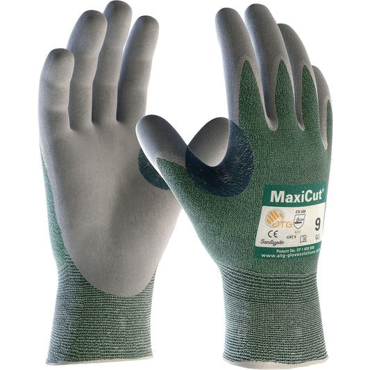 Protective Industrial Products ATG MaxiCut® Engineered Yarn Cut Resistant Gloves, Size 2X-Large, 15 Gauge, Nitrile Coated, Engineered Yarn Shell, ASTM ANSI Level A2/EN 388 Level 3/EN 388 Level B