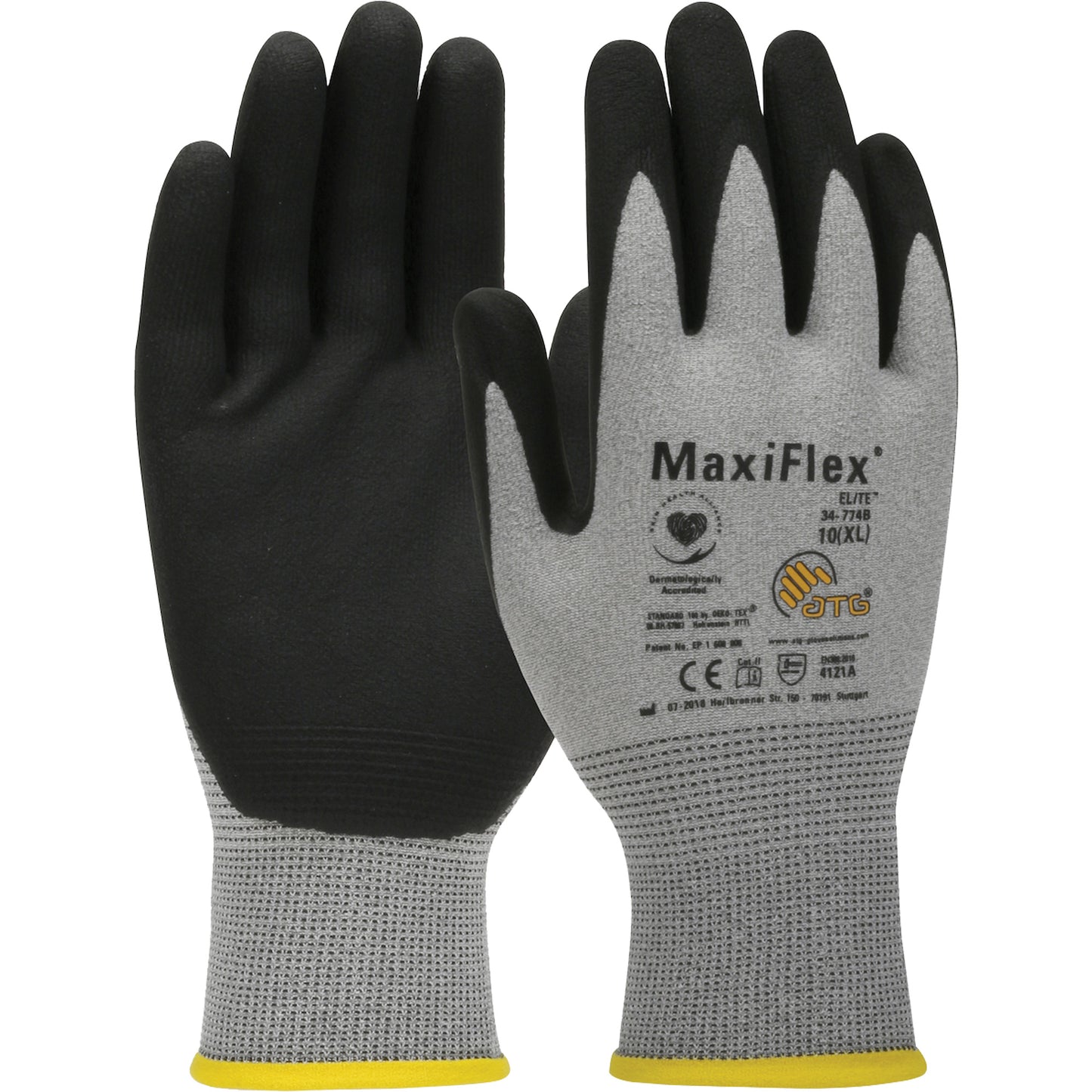 Protective Industrial Products ATG MaxiFlex® Elite™ Ultra Lightweight Touchscreen Compatible Gloves, X-Large, Nitrile Coating, 18 Gauge, Nylon Shell