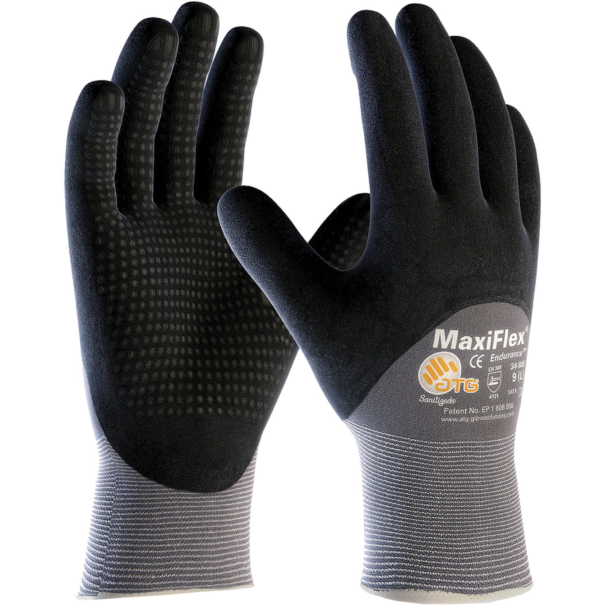 Protective Industrial Products ATG MaxiFlex® Endurance™ Touchscreen Compatible Gloves, Medium, Nitrile Coating, 15 Gauge, Nylon Shell