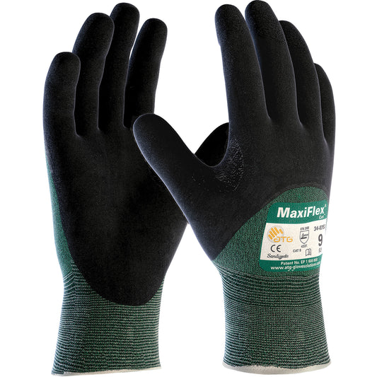 Protective Industrial Products ATG MaxiFlex® Cut™ Seamless Cut Resistant Gloves, Size X-Large, 15 Gauge, Nitrile Coated, Engineered Yarn Shell, ASTM ANSI Level A2/EN 388 Level 3/EN 388 Level B