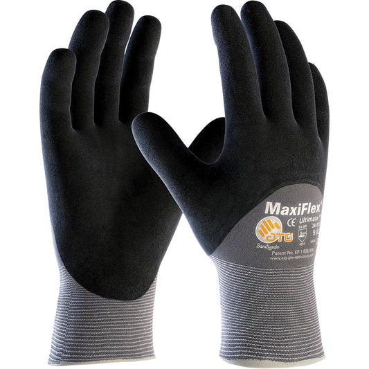 Protective Industrial Products ATG MaxiFlex® Ultimate™ Touchscreen Compatible Gloves, X-Small, Nitrile Coating, 15 Gauge, Nylon/Elastane Shell