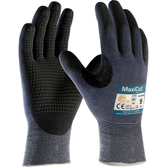 Protective Industrial Products ATG MaxiCut® Ultra DT™, Size 2X-Large, 15 Gauge, Nitrile Coated, Engineered Yarn Shell, ASTM ANSI Level A3/EN 388 Level 5/EN 388 Level C
