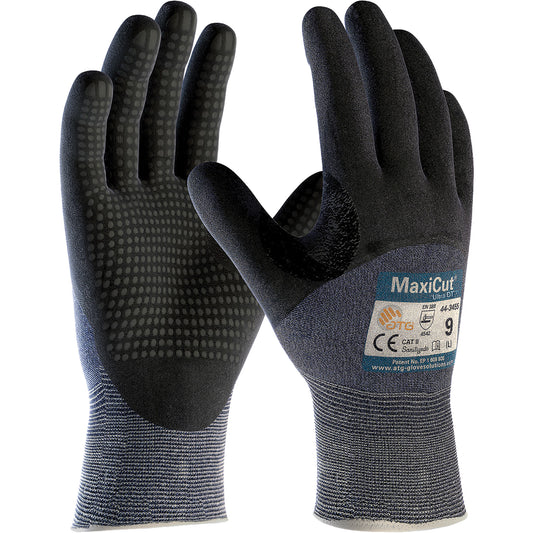 Protective Industrial Products ATG MaxiCut® Ultra DT™, Size Medium, 15 Gauge, Nitrile Coated, Engineered Yarn Shell, ASTM ANSI Level A3/EN 388 Level 5/EN 388 Level C