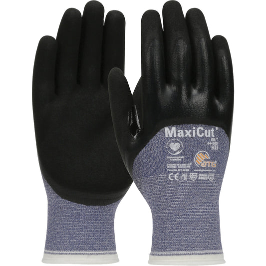 Protective Industrial Products ATG MaxiCut® Oil Cut-Resistant Gloves, Size Medium, 15 Gauge, Nitrile Coated, Engineered Yarn Shell, ASTM ANSI Level A3/EN 388 Level 4/EN 388 Level C