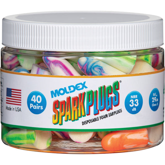 Moldex SparkPlugs Earplugs, Bulk - Canister