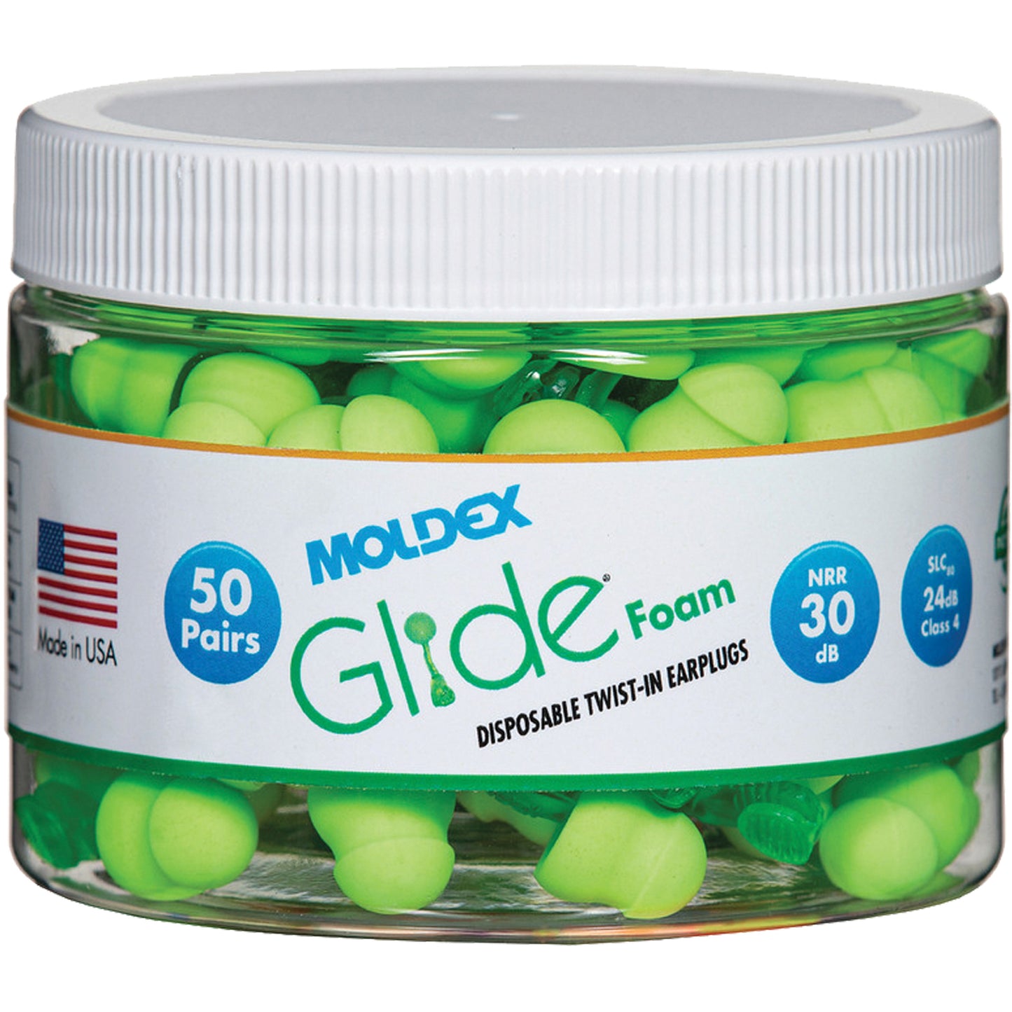 Moldex Glide® Foam Earplugs, Bulk - Canister