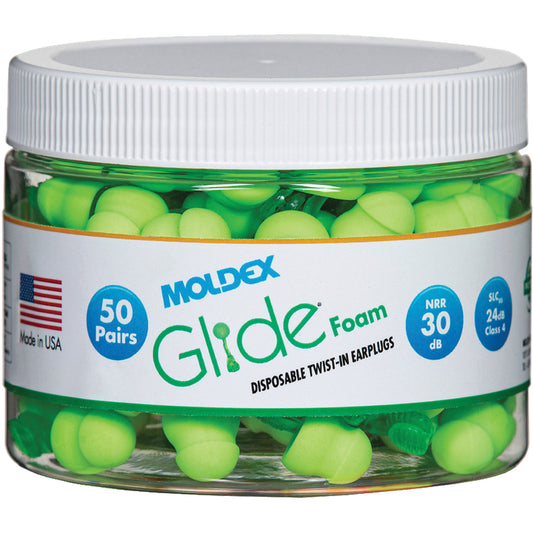 Moldex Glide® Foam Earplugs, Bulk - Canister